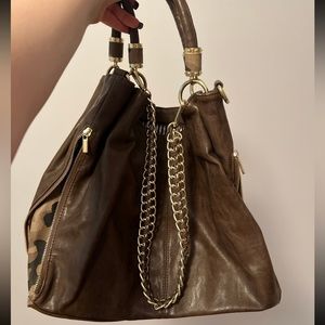 Brown Camo Slouchy Bag